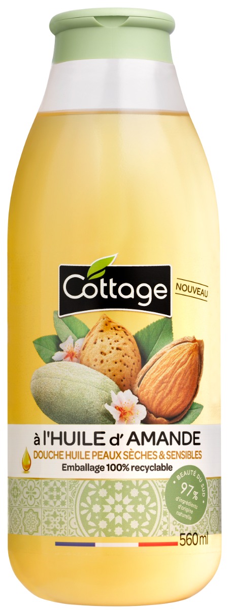 Ulei de dus nutritiv cu migdale, 560ml, Cottage
