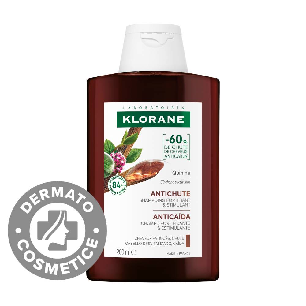 Sampon cu chinina si floare de colt Bio, 200ml, Klorane