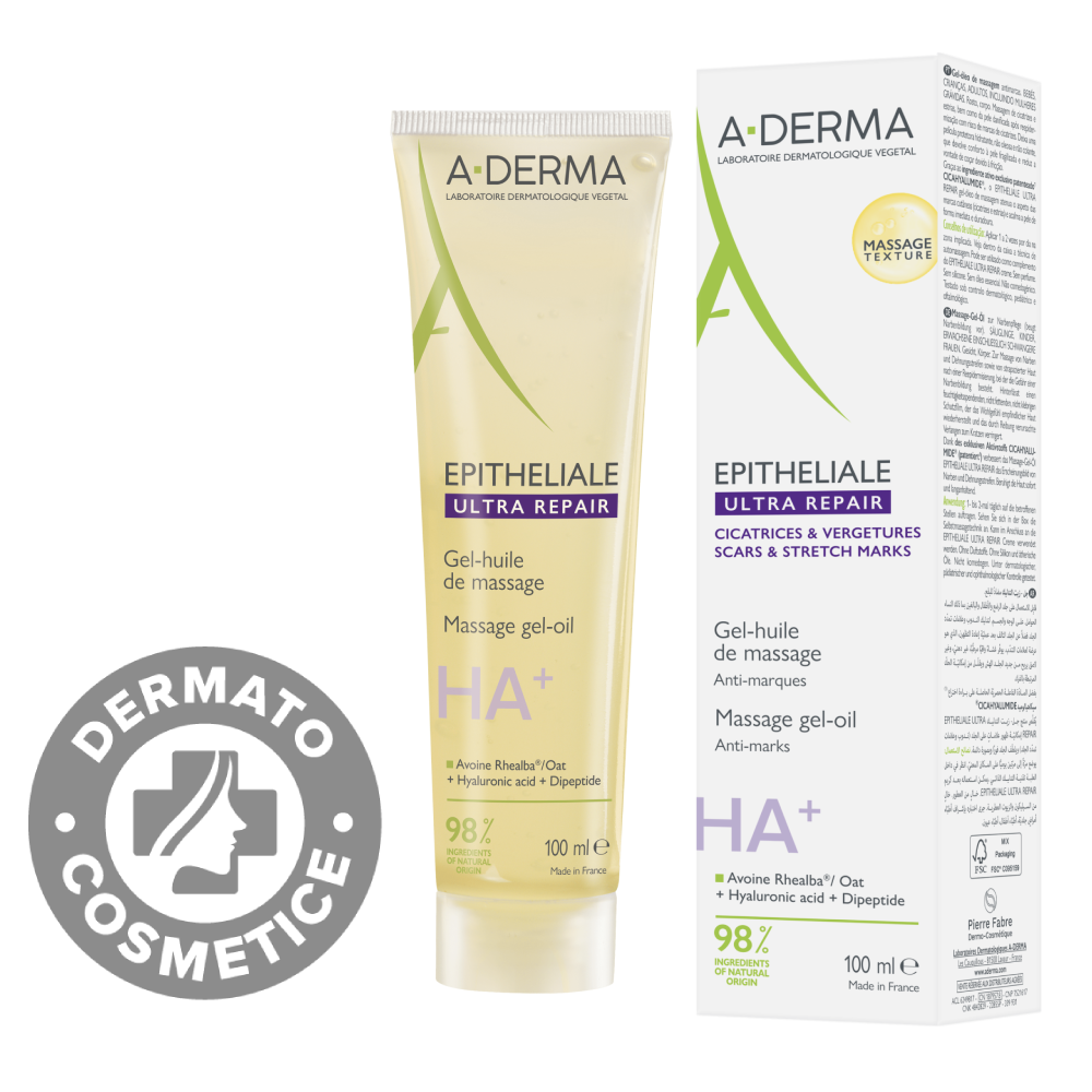 Gel-ulei pentru masaj Epitheliale Ultra Repair, 100ml, A-Derma