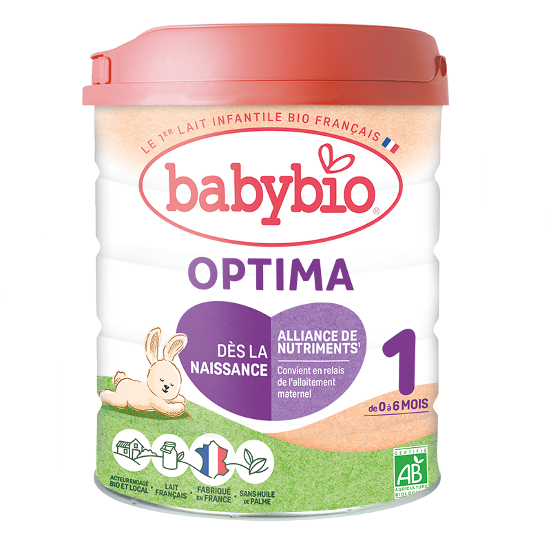 Lapte praf bio 0-6 luni Optima 1, 800g, BabyBio