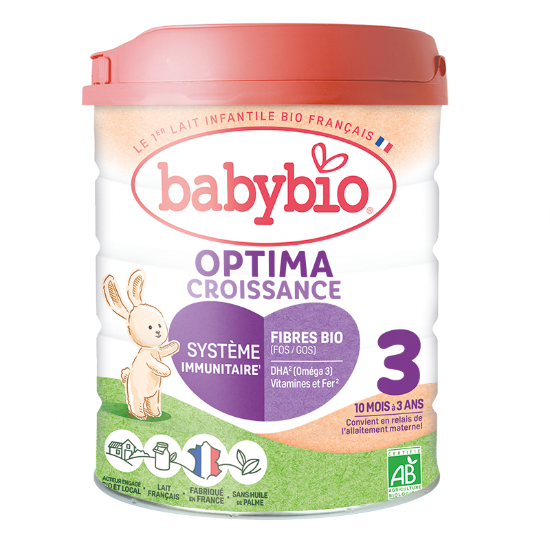Lapte praf Optima 3 Croissance Bio, 800g, BabyBio