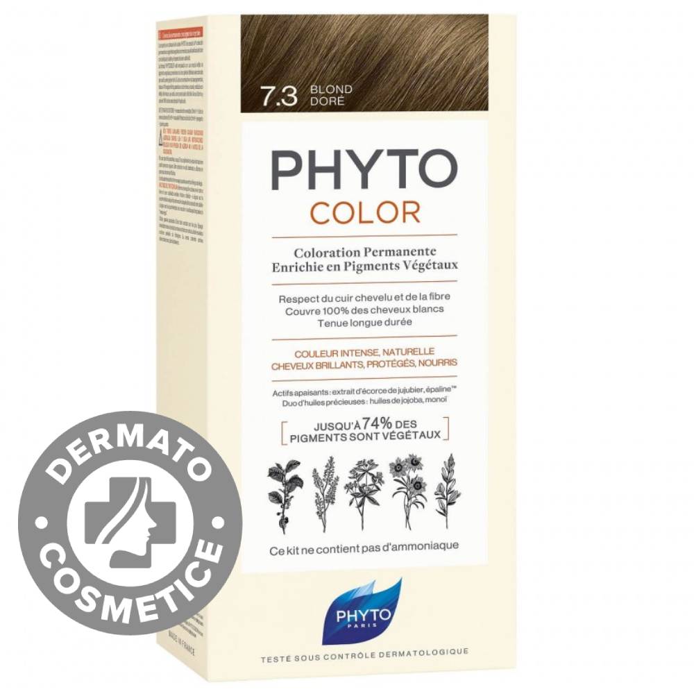 Vopsea par 7.3 Golden Blond Phytocolor, 50ml, Phyto