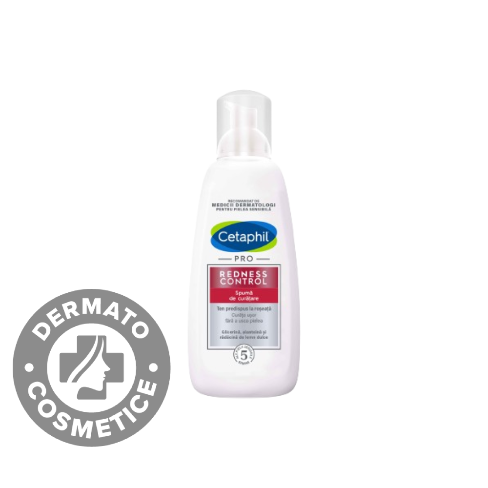 Spuma de curatare pentru fata Redness, 236ml, Cetaphil