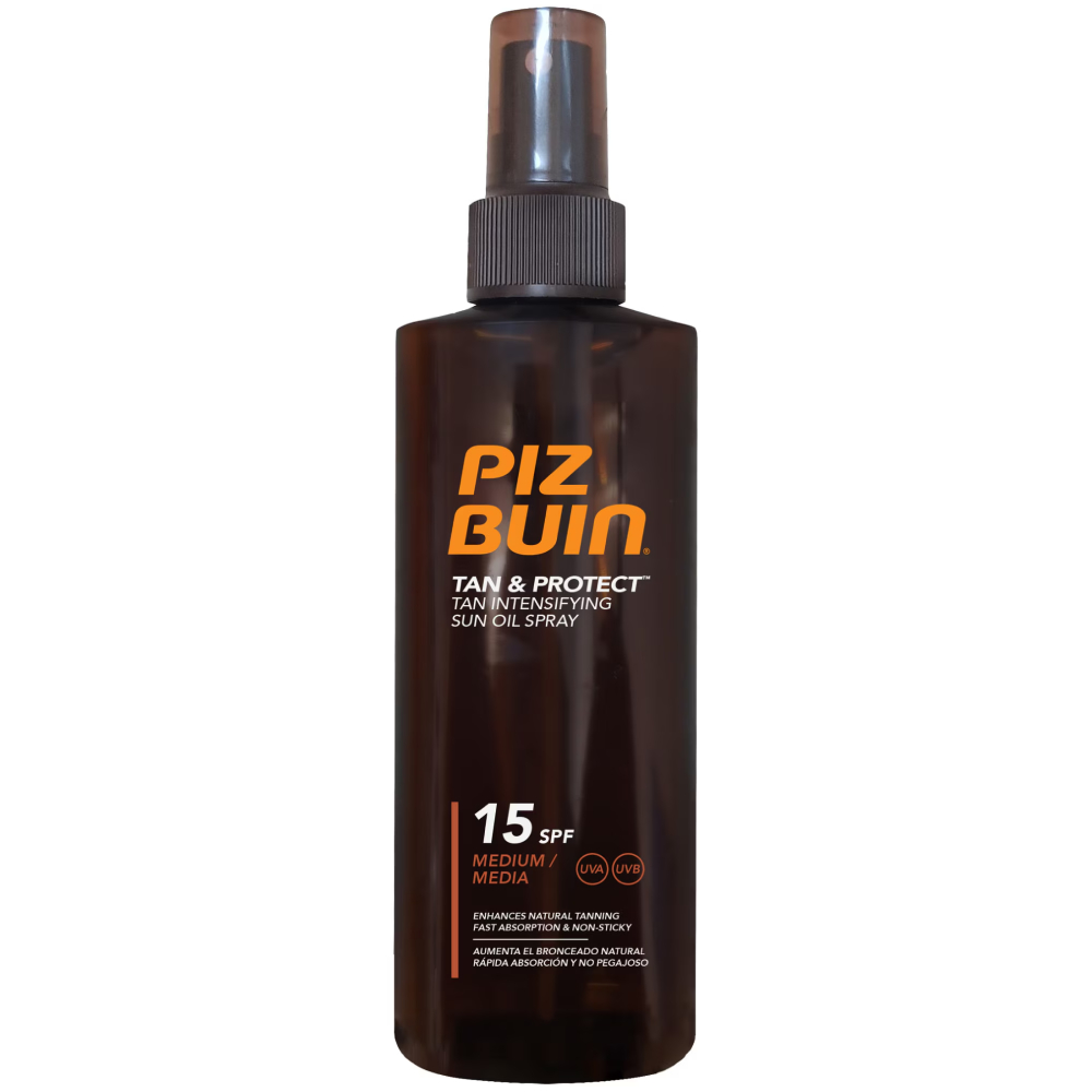 Ulei autobronzant Sun Tan & Protect SPF 15, 150ml, Piz Buin