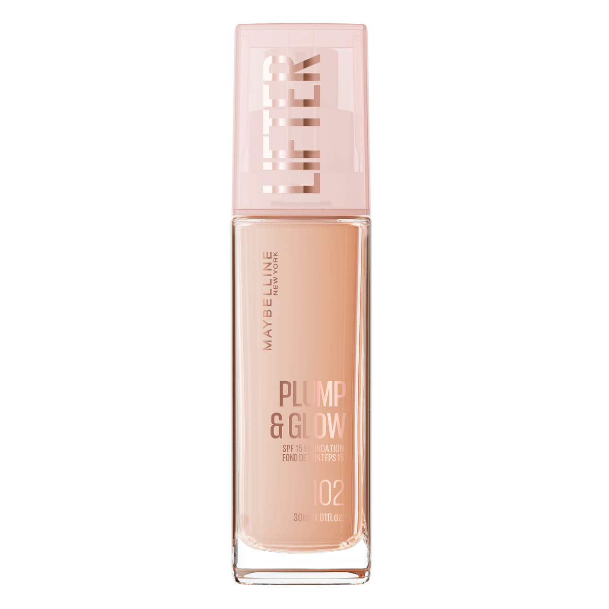 Fond de ten Lifter Plump & Glow Nr. 102, 30ml, Maybelline