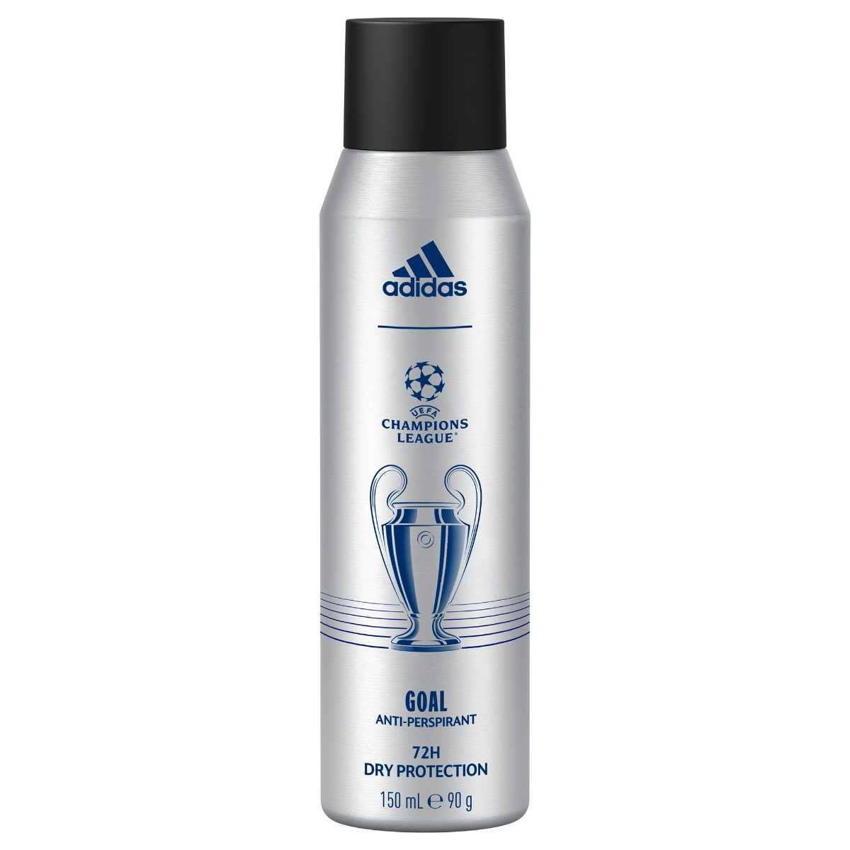 Deodorant antiperspirant pentru barbati UEFA Goal Edition, 150ml, Adidas
