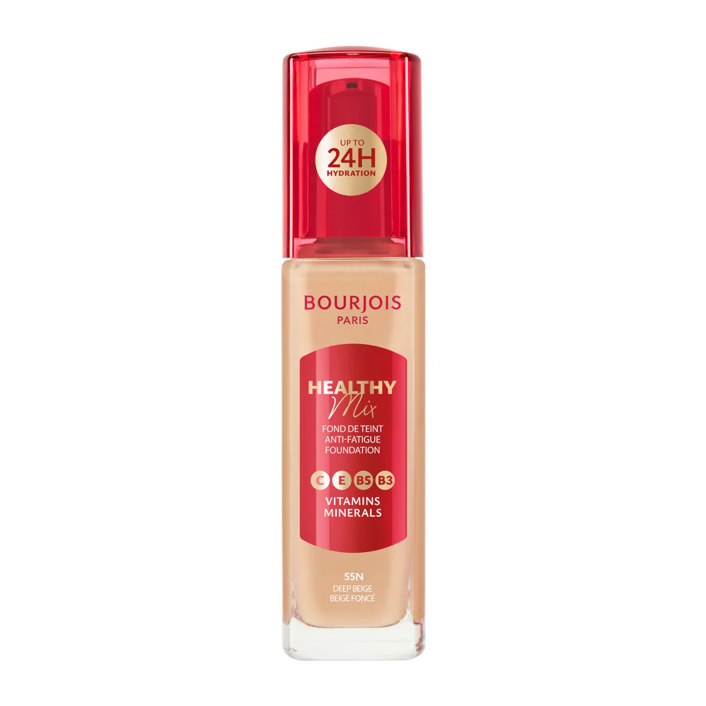 Fond de ten Healthy Mix 55N Deep Beige, 30ml, Bourjois