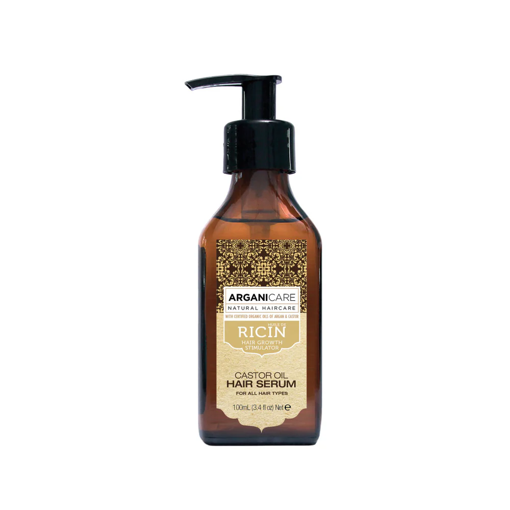Serum protector si regenerant cu ulei de ricin pentru toate tipurile de par, 100ml, Arganicare