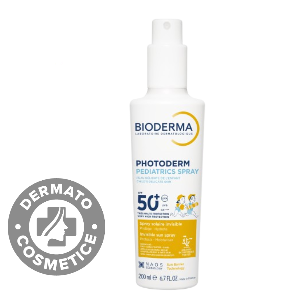 Spray cu protectie solara SPF 50+ pentru copii Photoderm Pediatrics, 200ml, Bioderma