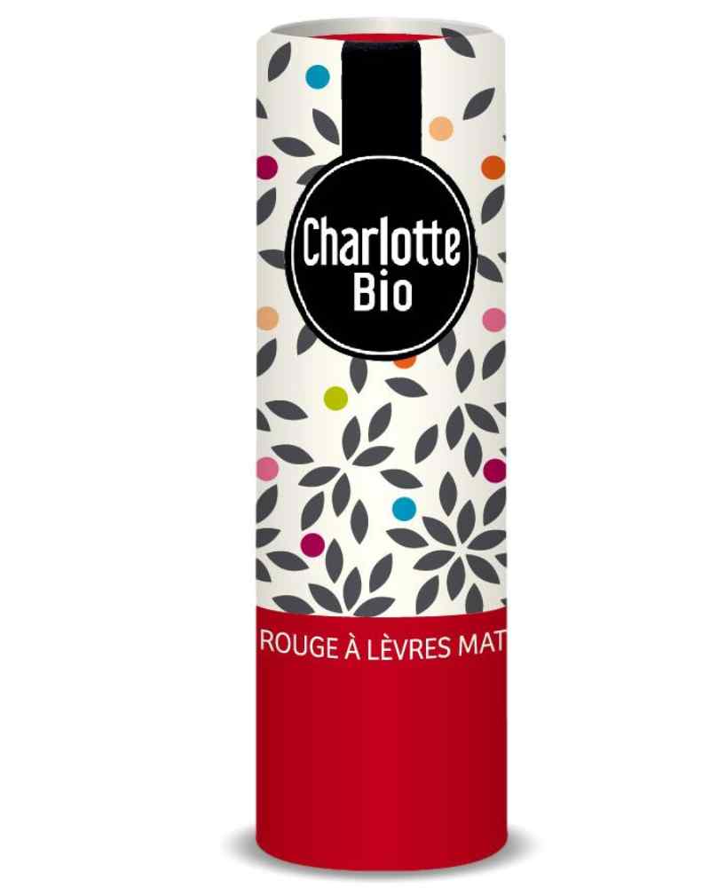 Ruj mat cu unt de shea, ulei de ricin si unt de jojoba Bio Rouge Passion, 3.5g, Charlotte Bio