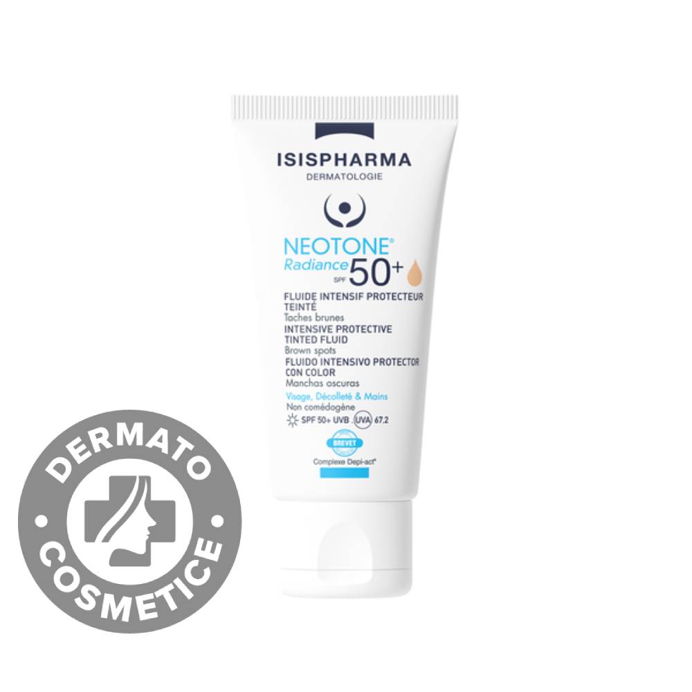 Crema depigmentanta cu protectie solara SPF 50+ Nuanta Light Neotone Radiance, 30ml, IsisPharma