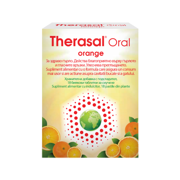 Therasal Oral Orange, 18 pastile de supt, Vedra