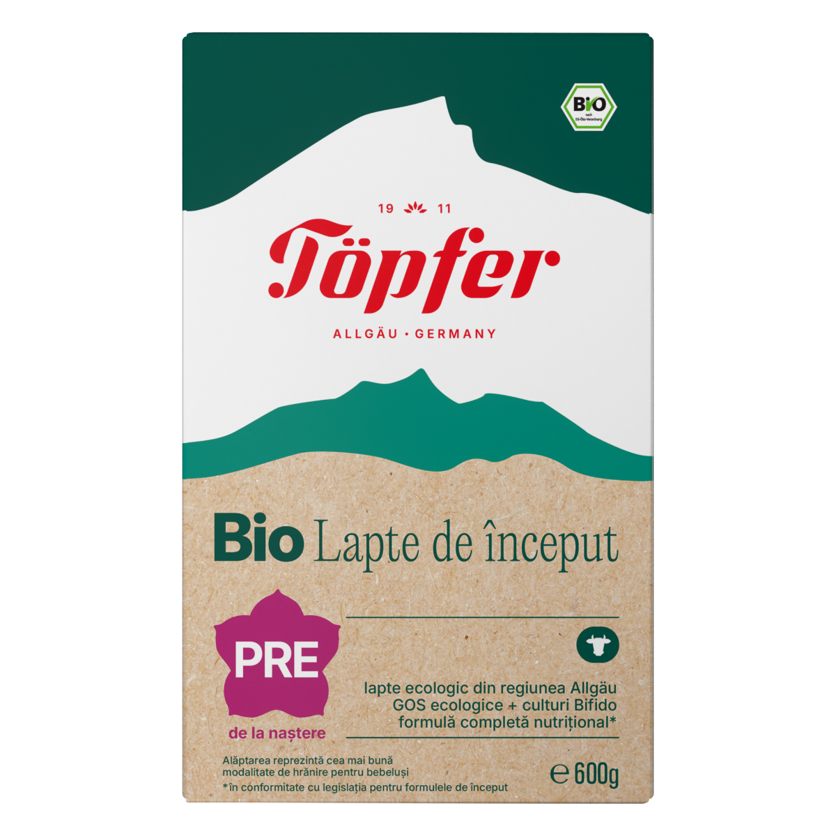 Formula lapte praf Lactana Pre Bio +0 luni, 600g, Topfer