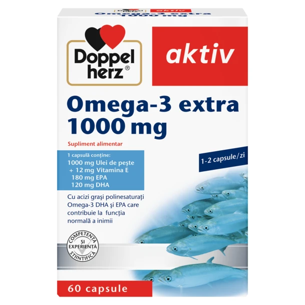 Omega 3 extra 1000 mg, 60 capsule, Doppelherz