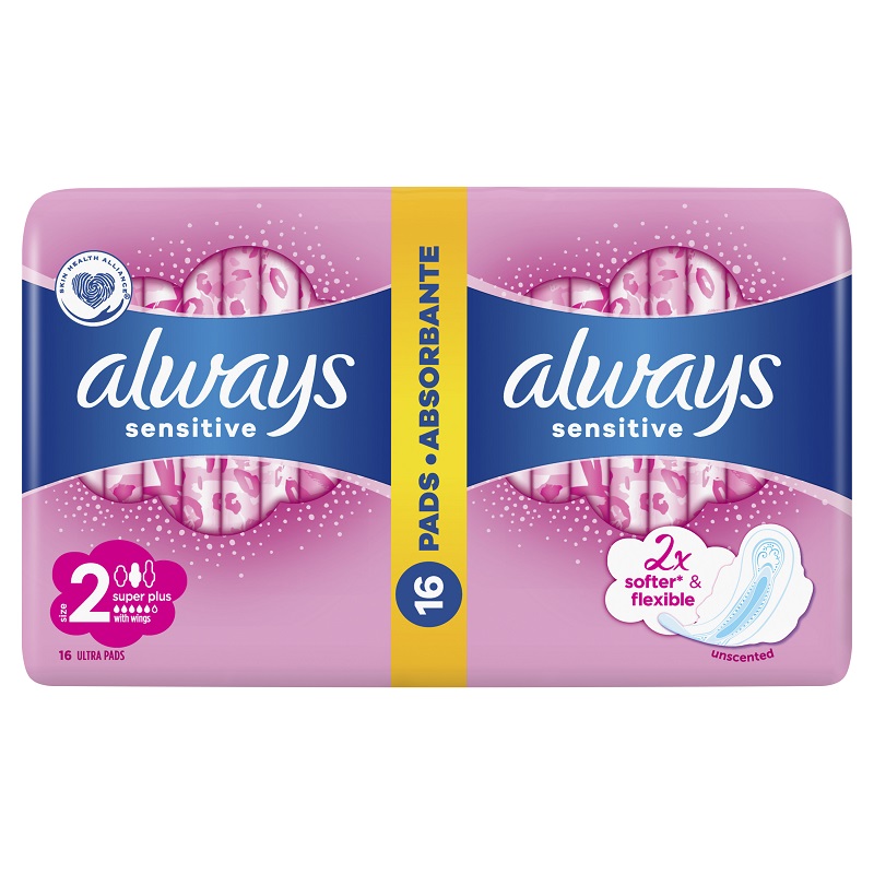 Absorbante Super Ultra Sensitive, 16 bucati, Always
