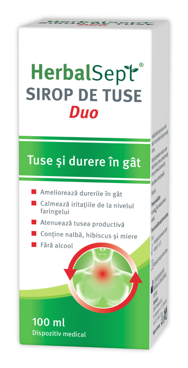 Sirop de tuse HerbalSept Duo, 100 ml, Zdrovit