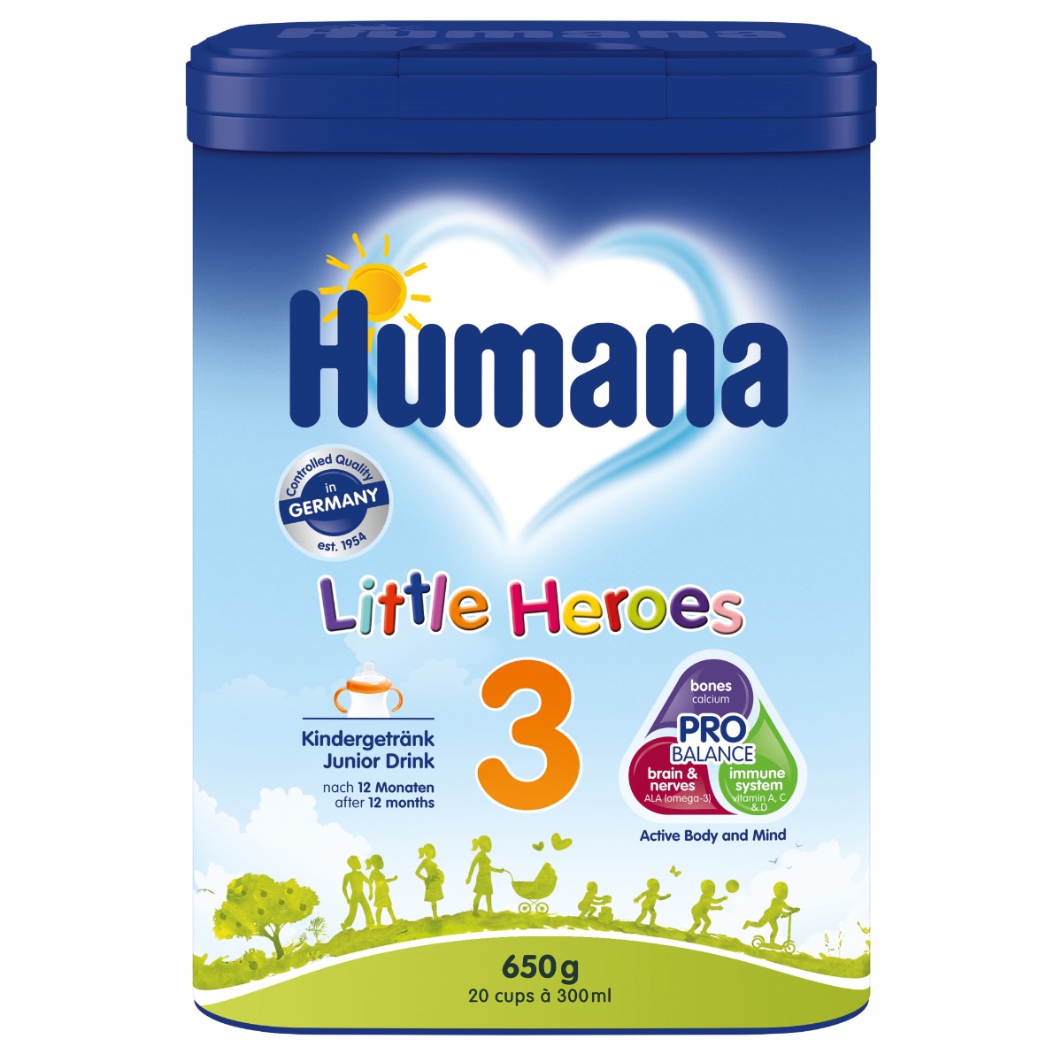 Formula de lapte pentru copii 3 Little Heroes Probalance pentru +12 luni, 650g, Humana