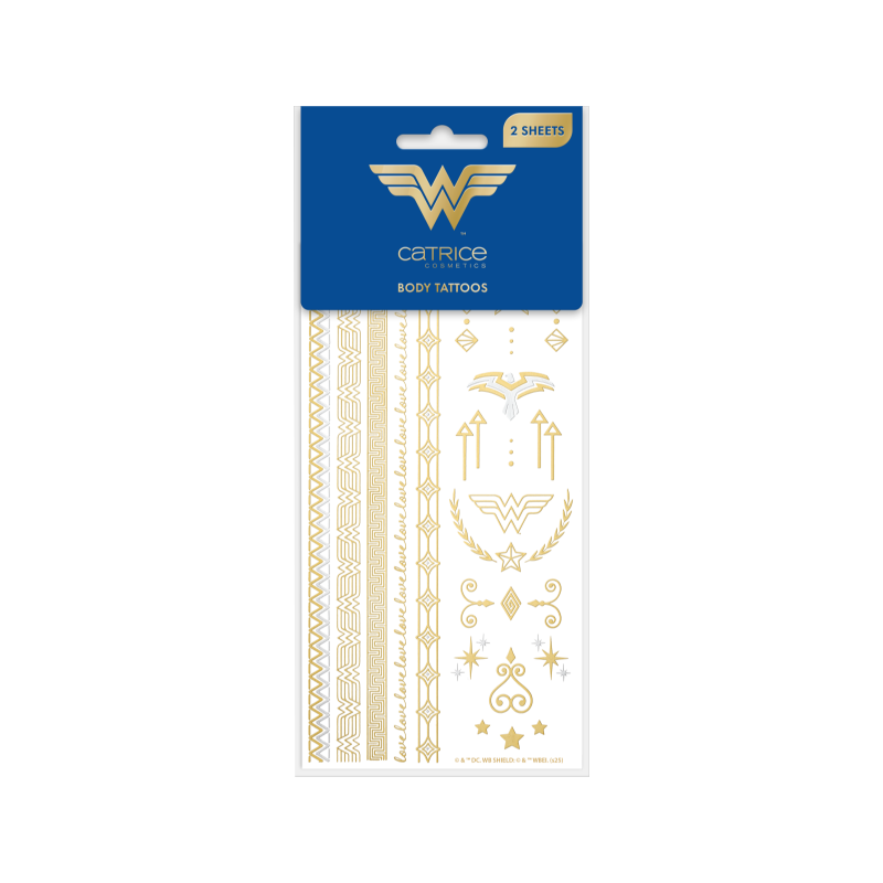 Tatuaje pentru corp Wonder Woman, 2 bucati, Catrice