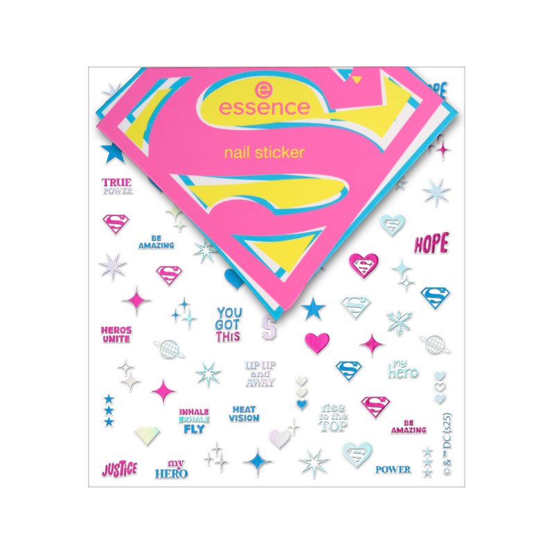 Stickere pentru unghii Superman, 80 bucati, Essence