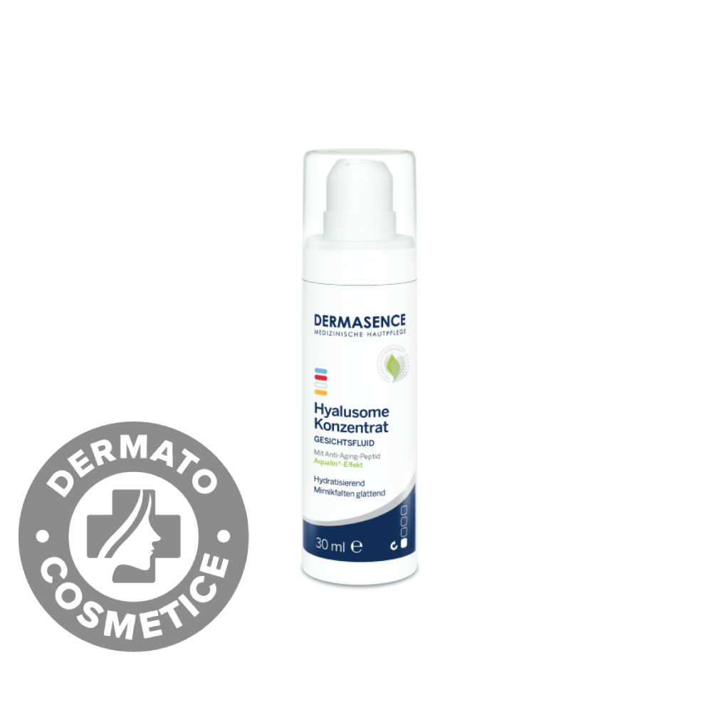 Fluid concentrat anti-aging cu acid hialuronic Hyalusome, 30ml, Dermasence
