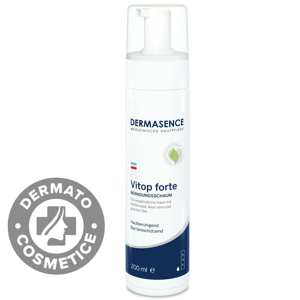 Spuma de curatare pentru pielea uscata Vitop Forte, 200ml, Dermasence