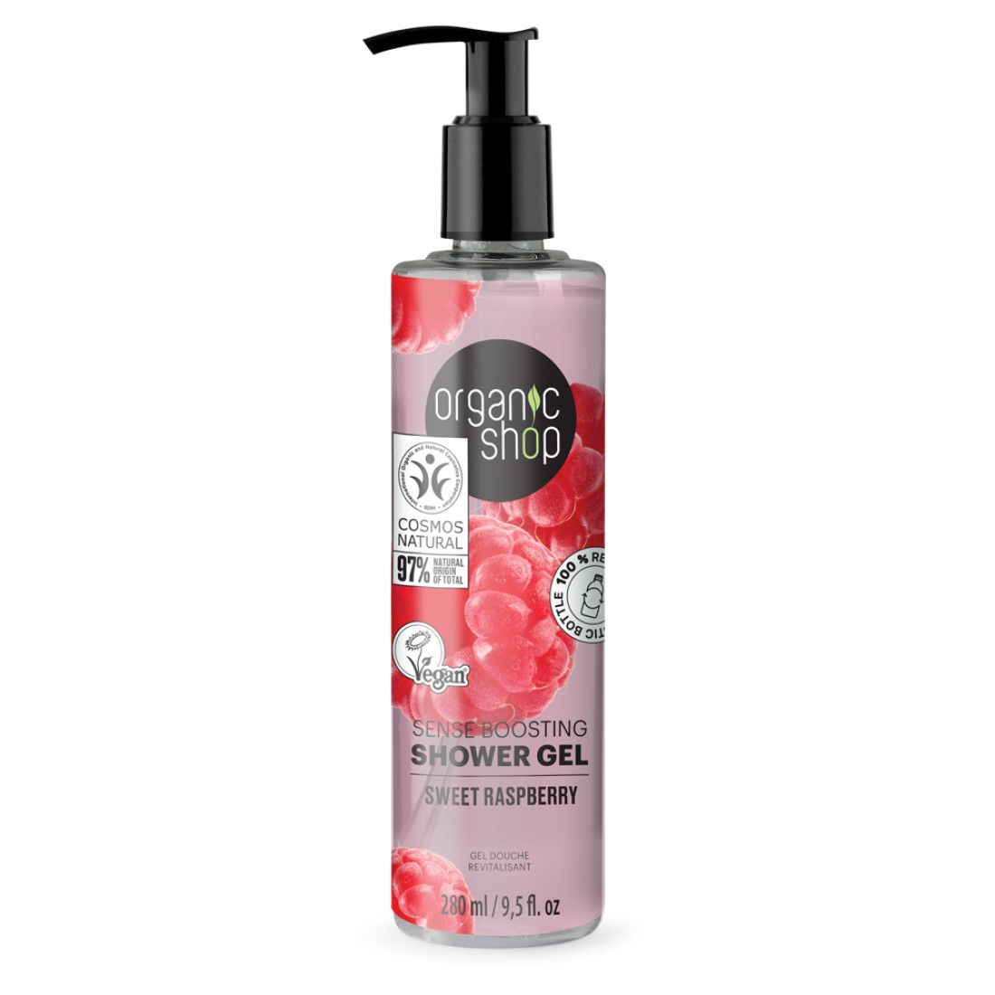Gel de dus Sweet Strawberry, 250ml, Organic Shop