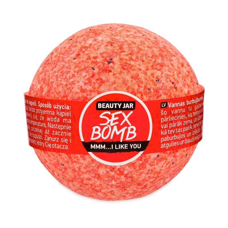Bila de baie efervescenta cu aroma de capsuni Sex Bomb, 150g, Beauty Jar