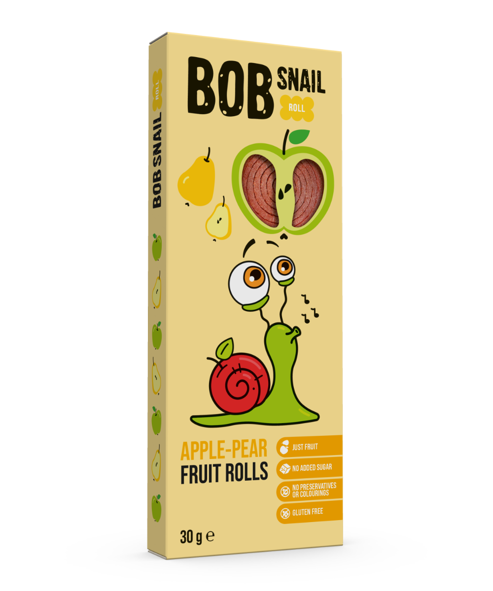 Rulou din mere si pere, 30g, Bob Snail