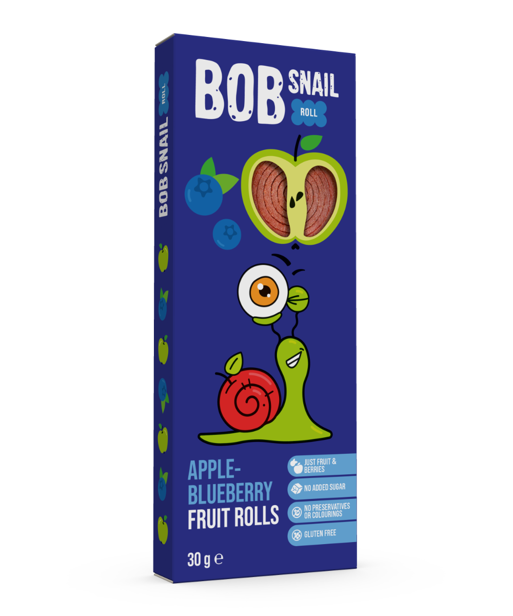 Rulou din mere si afine, 30g, Bob Snail