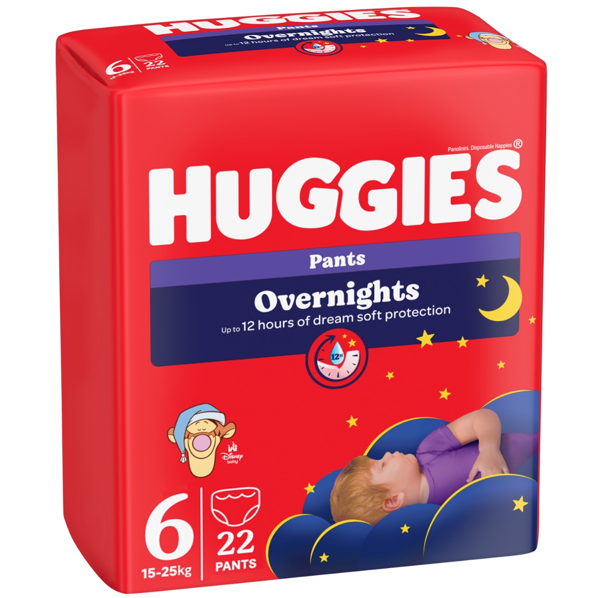 Scutece-chilotel de noapte Overnight Pants Nr. 6, 15-25kg, 22 bucati, Huggies