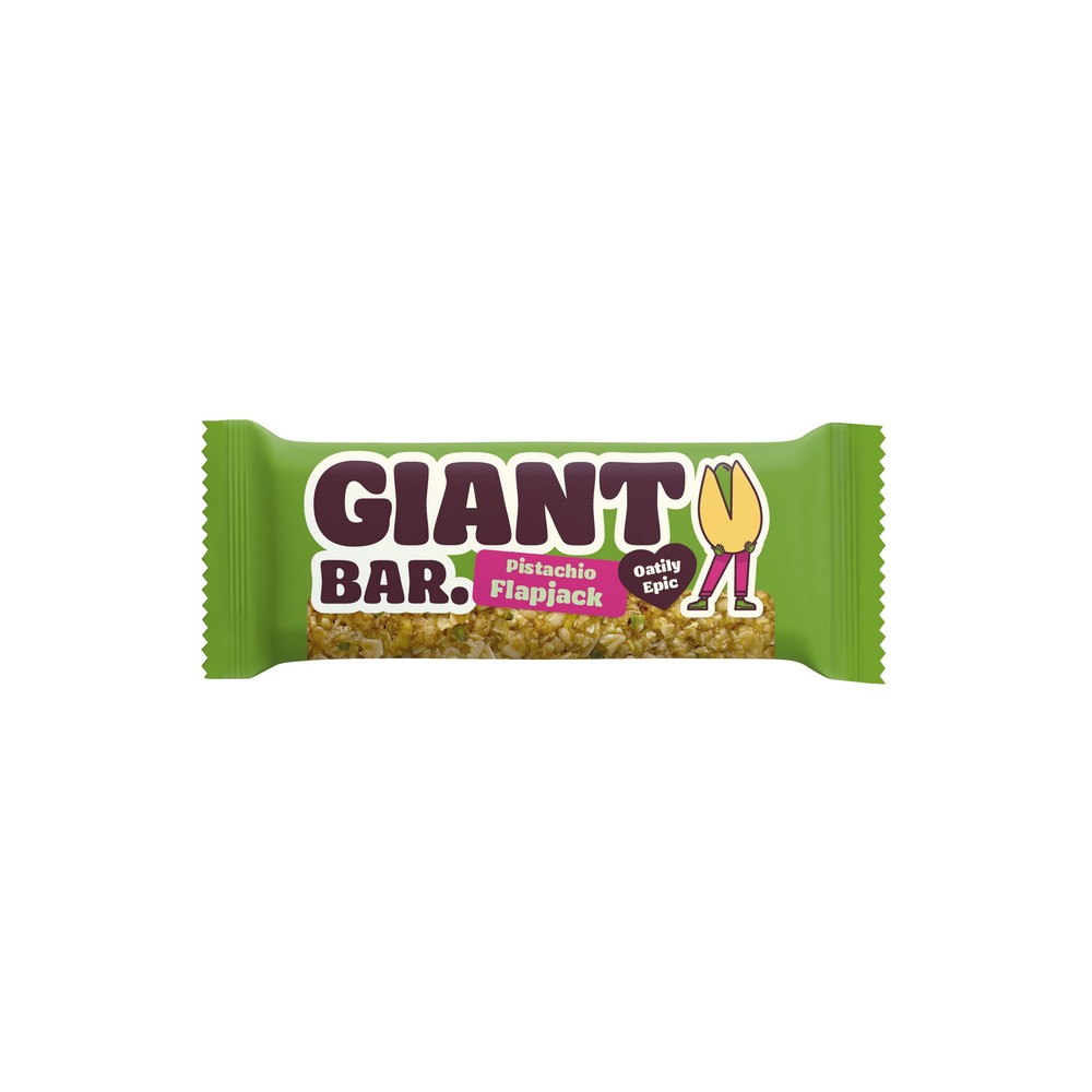 Baton din ovaz cu fistic, 90g, Giant Bar