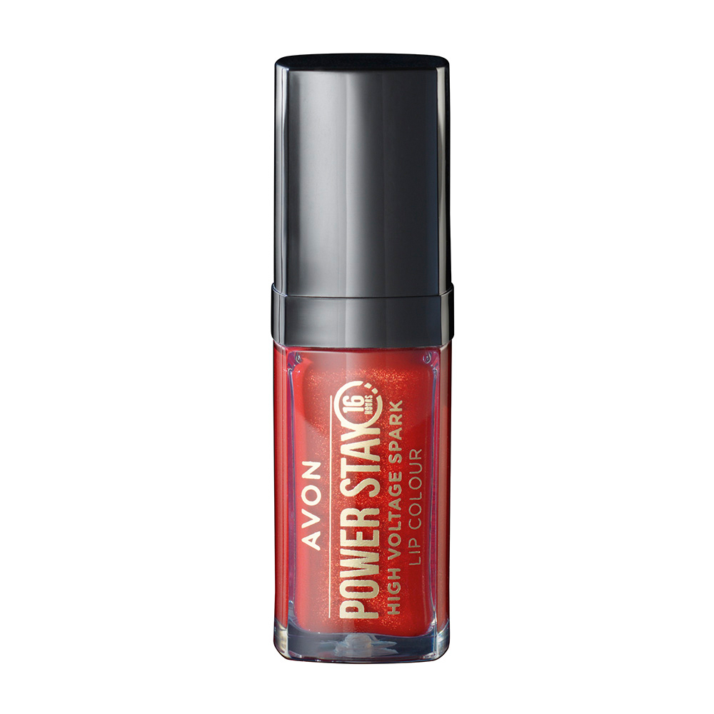 Ruj lichid High Voltage Spark Scarlet Flame, 7ml, Avon