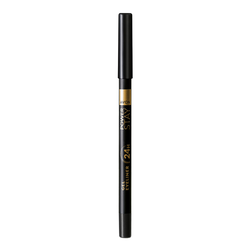 Creion gel pentru contur ochi Power Stay 24h Black, 1.2g, Avon