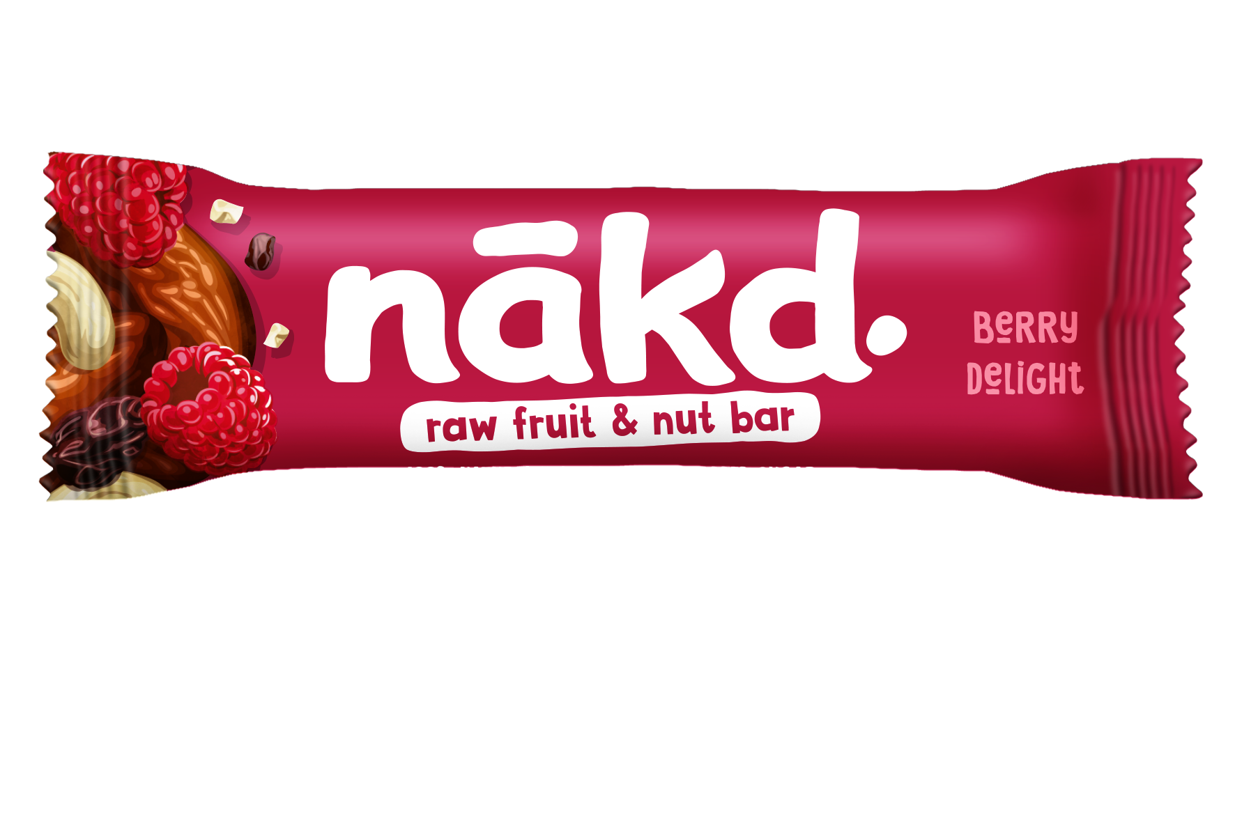 Baton cu zmeura raw vegan, 35g, Nakd