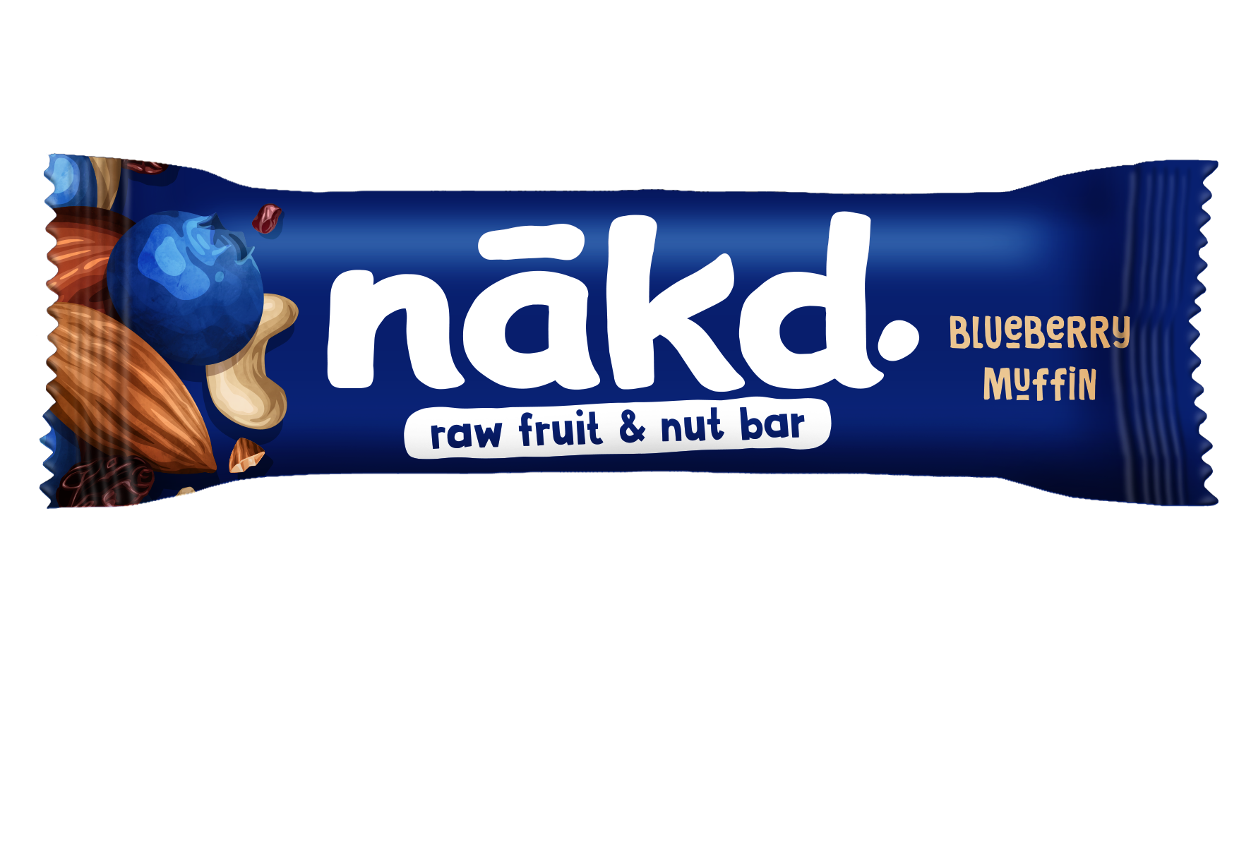 Baton briosa cu afine raw vegan, 35g, Nakd