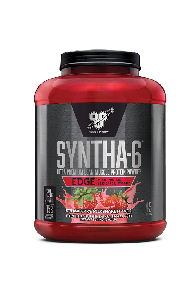 Pudra proteica proteine din zer izolat proteic BSN Syntha 6 EDGE Capsuni, 1.78kg, BSN