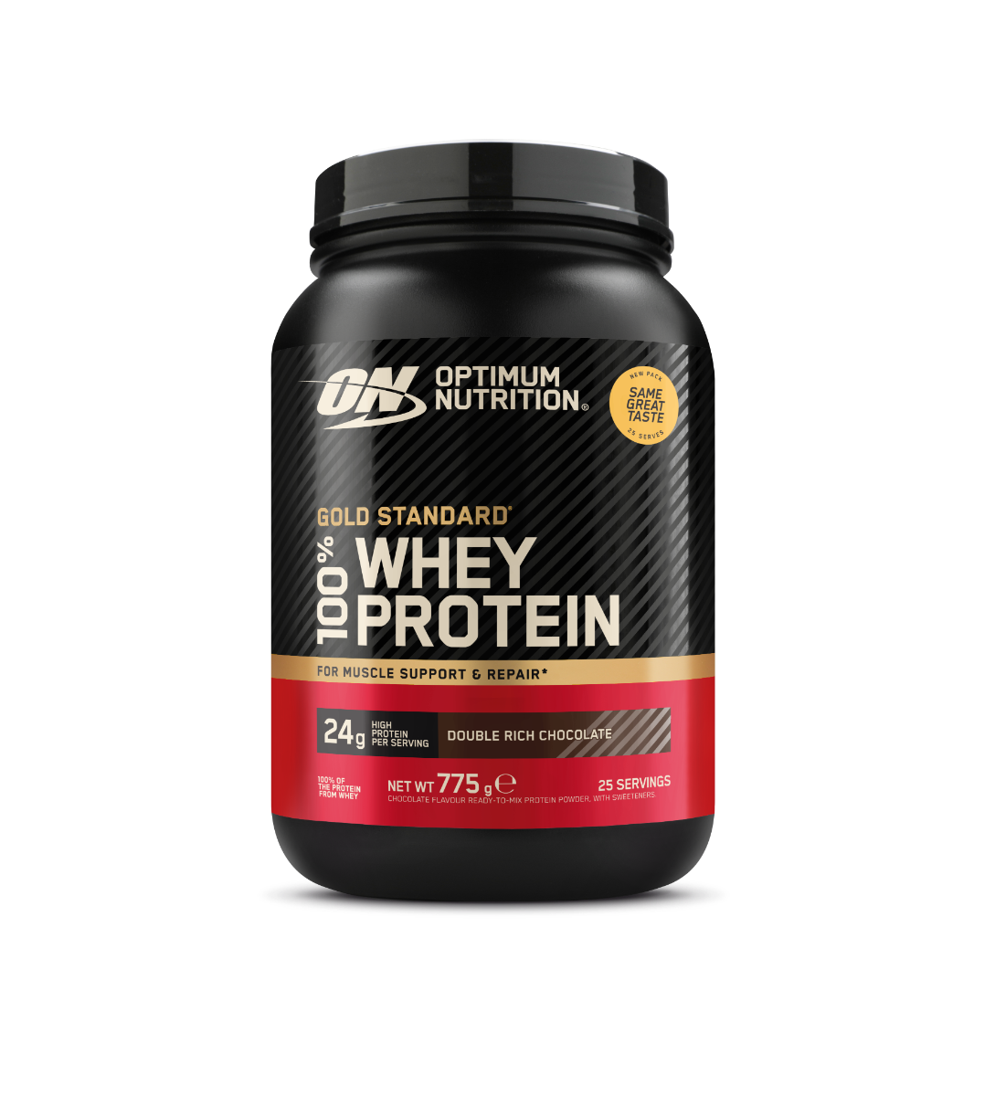 Pudra proteica proteine din zer aroma ciocolata ON 100% Whey Gold Standard, 775g, Optimum Nutrition