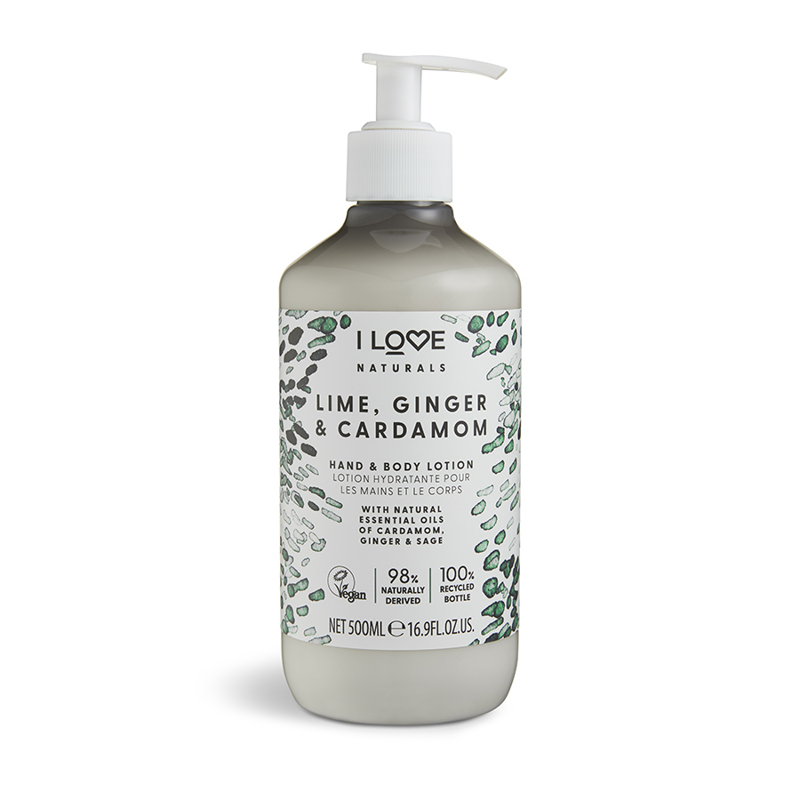 Lotiune de maini si corp Lime Ginger Cardamon, 500ml, I Love Cosmetics