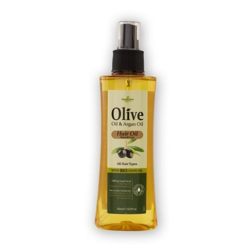 Elixir pentru par cu ulei de masline si ulei de argan, 150ml, Herbolive