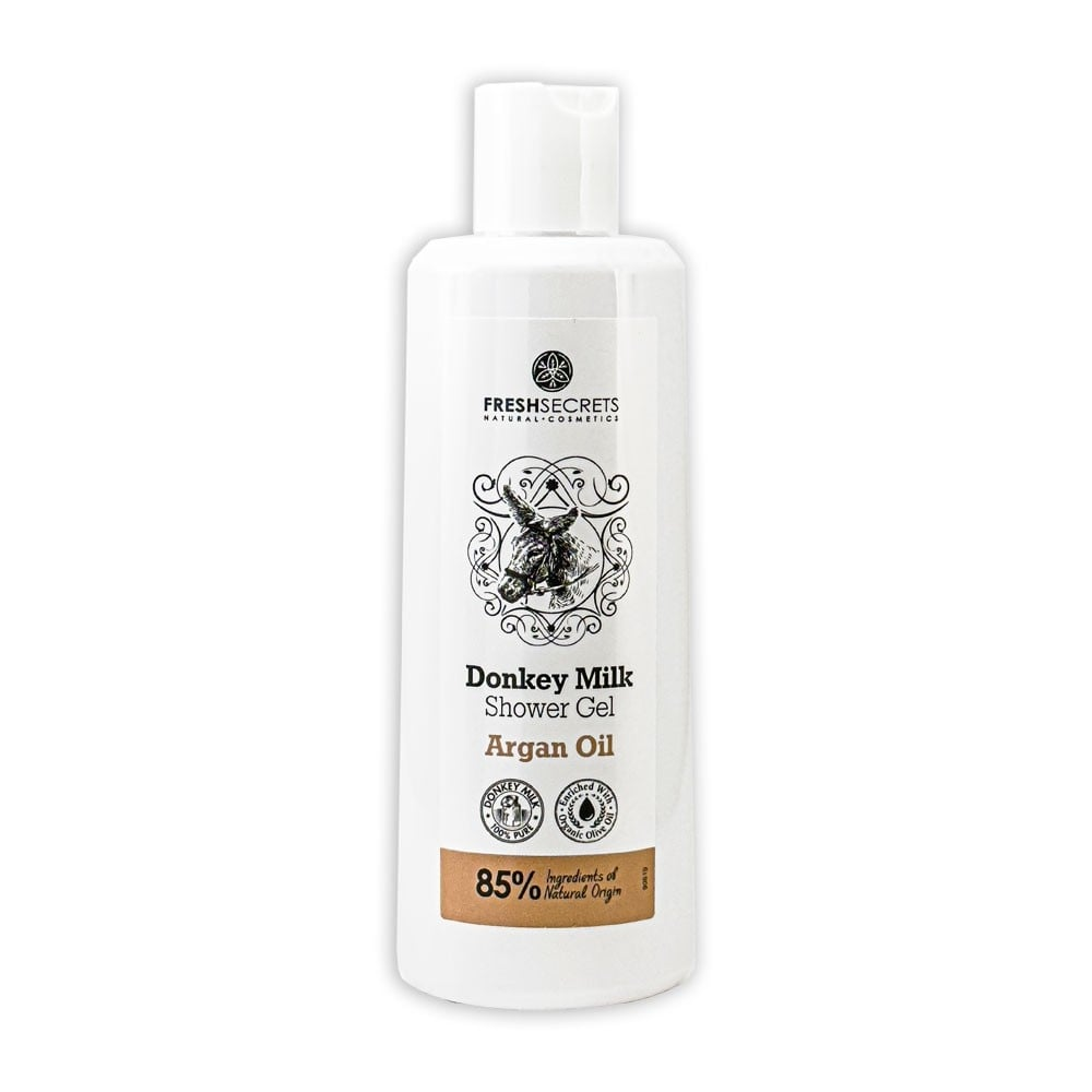 Gel de dus cu lapte de magarita si ulei de argan, 200ml, Fresh Secrets