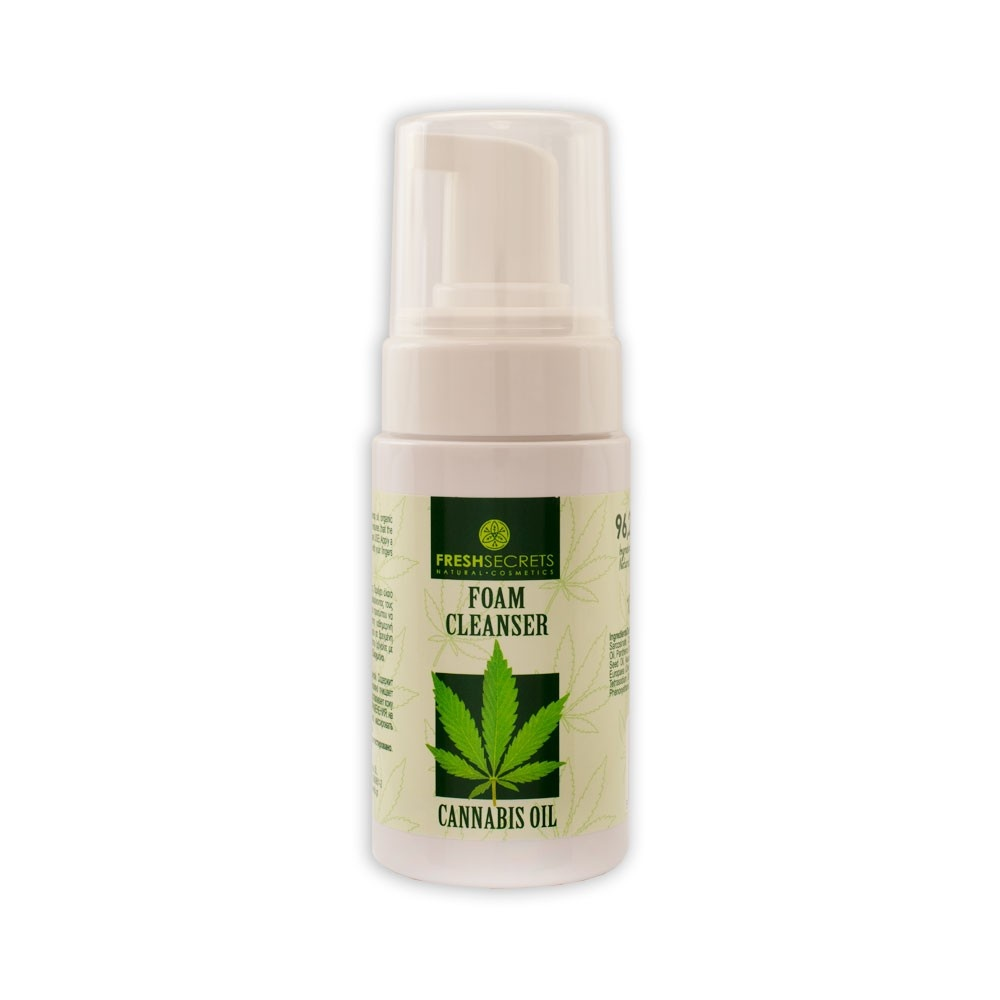 Spuma de curatare faciala cu canabis, 100ml, Fresh Secrets