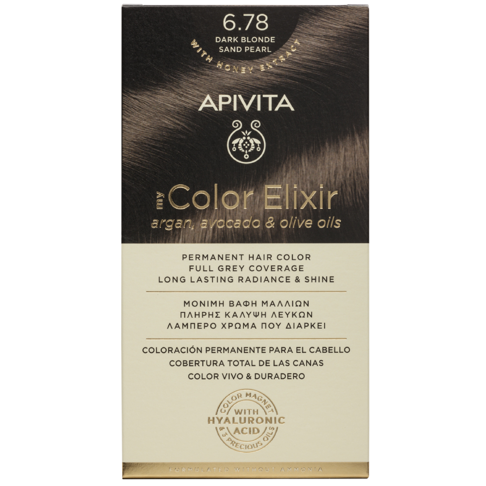Vopsea de par N6.78 My Color Elixir, 155ml, Apivita