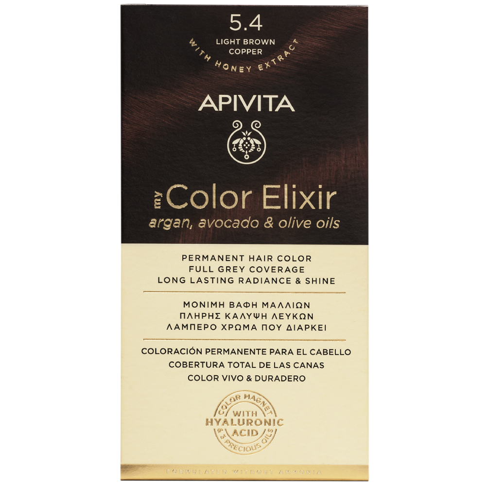 Vopsea de par My Color Elixir N5.4, Apivita