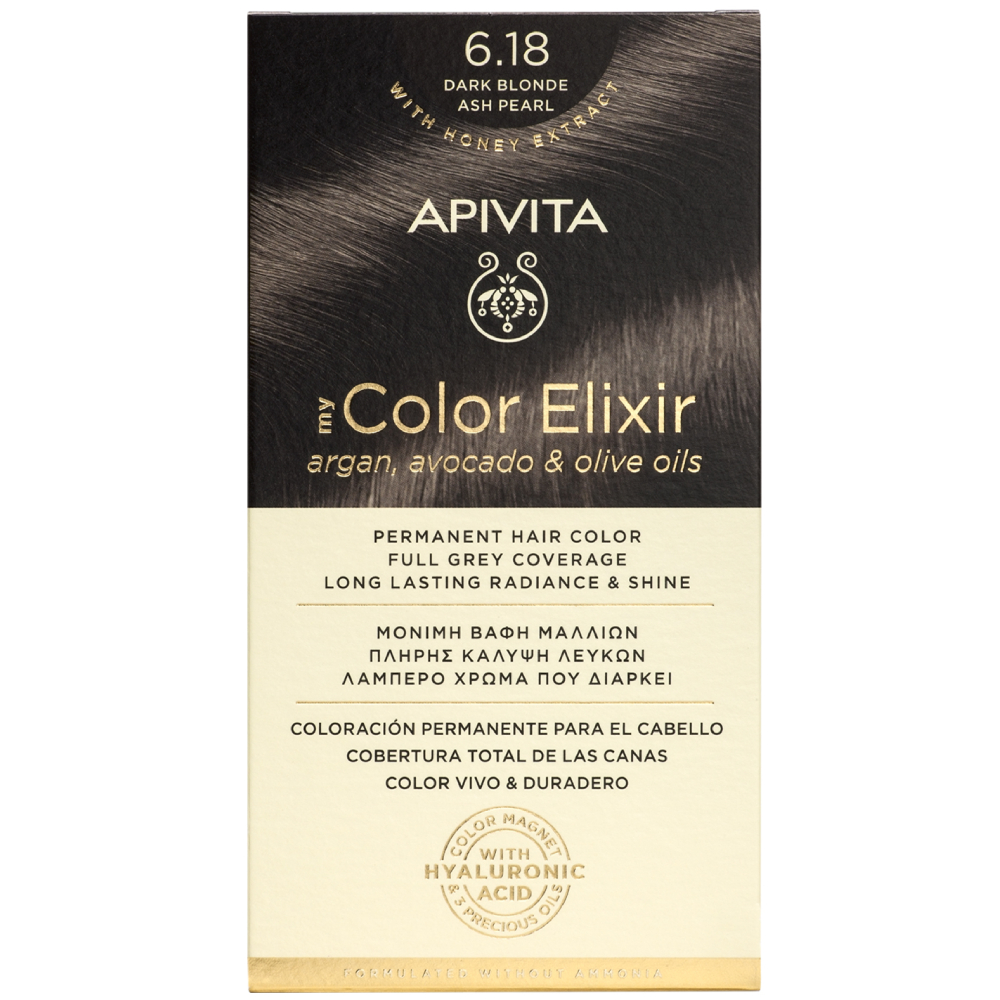 Vopsea de par My Color Elixir 6.18, Apivita
