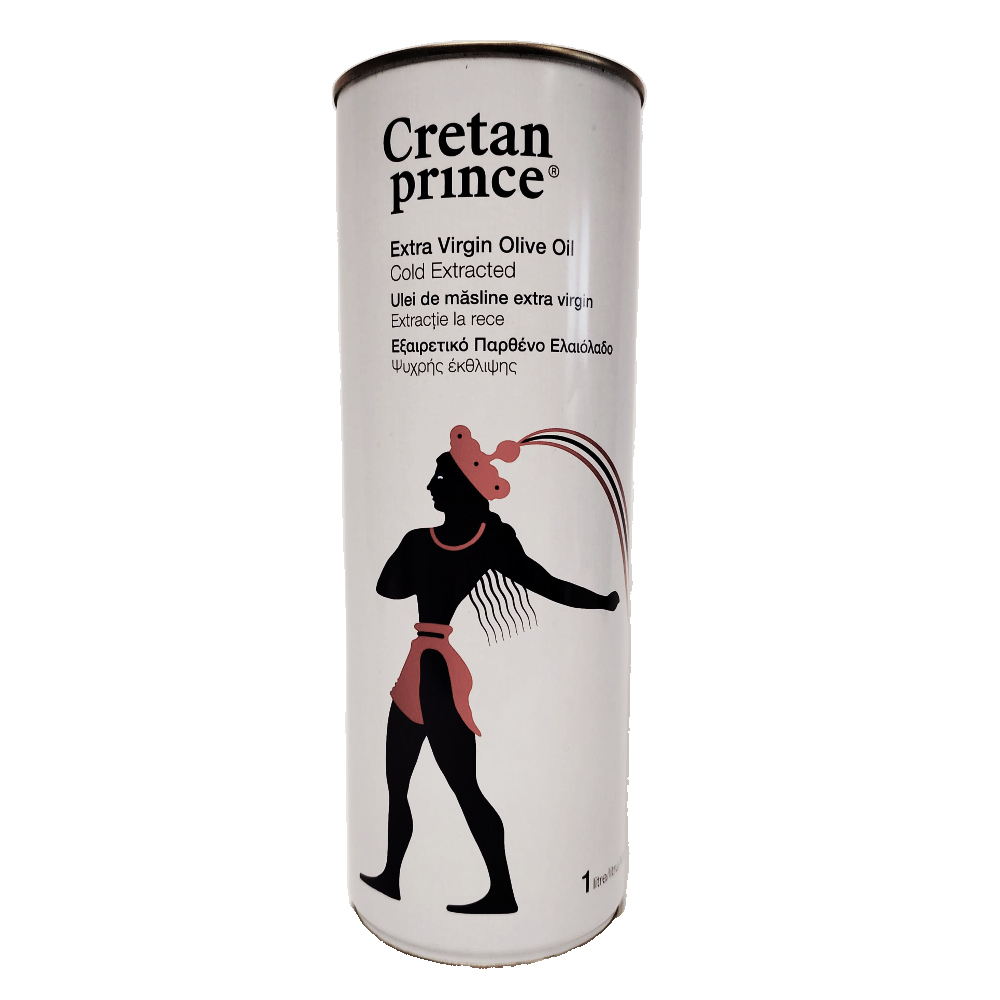 Ulei de masline extravirgin in cutie de metal Printul Cretan, 1l, Creta Oil