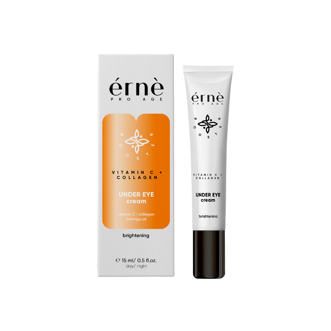 Crema iluminatoare pentru ochi cu Vitamina C si Colagen, 15ml, Erne