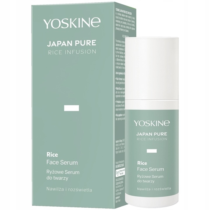 Ser facial pe baza de orez Japan Pure, 30ml, Yoskine