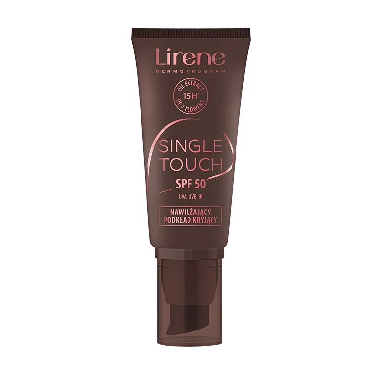 Fond de ten hidratant cu SPF50 03 Beige Single Touch, 30ml, Lirene