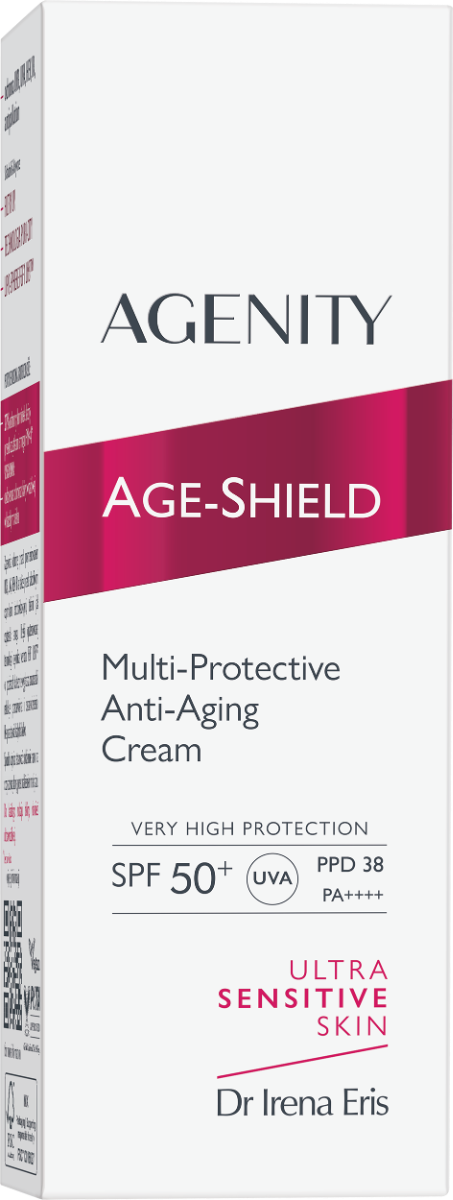 Crema anti-aging Age-Shield Multi-Protective SPF50+, 50ml, Agenity