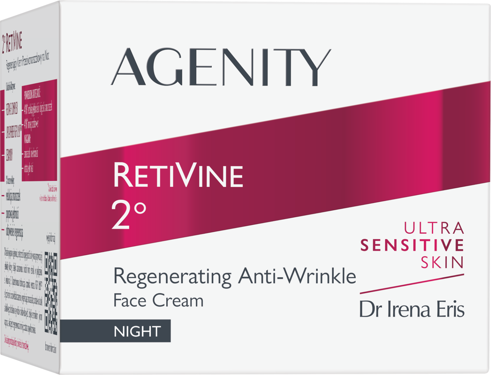 Crema de noapte antirid cu efect regenerator RetiVine 2, 50ml, Agenity